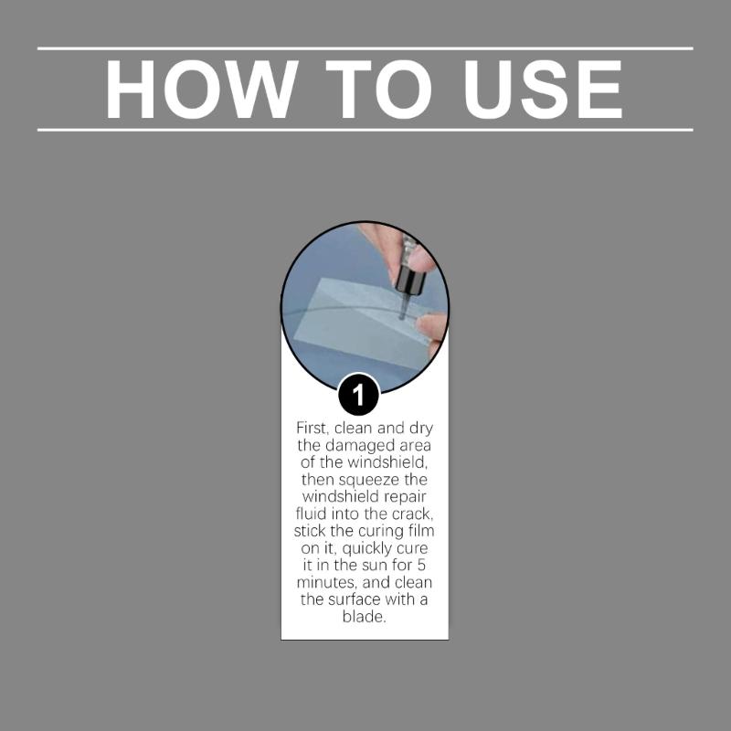 Car Glass Crack Repair set  sturdy  & Efficient Windscreen Tool Long lasting Windshield Protect for Windshield Night Use