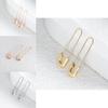 Boucles d'Oreilles Broches Géométriques en Alliage Mode Bijoux Tendance Style Rue 2022