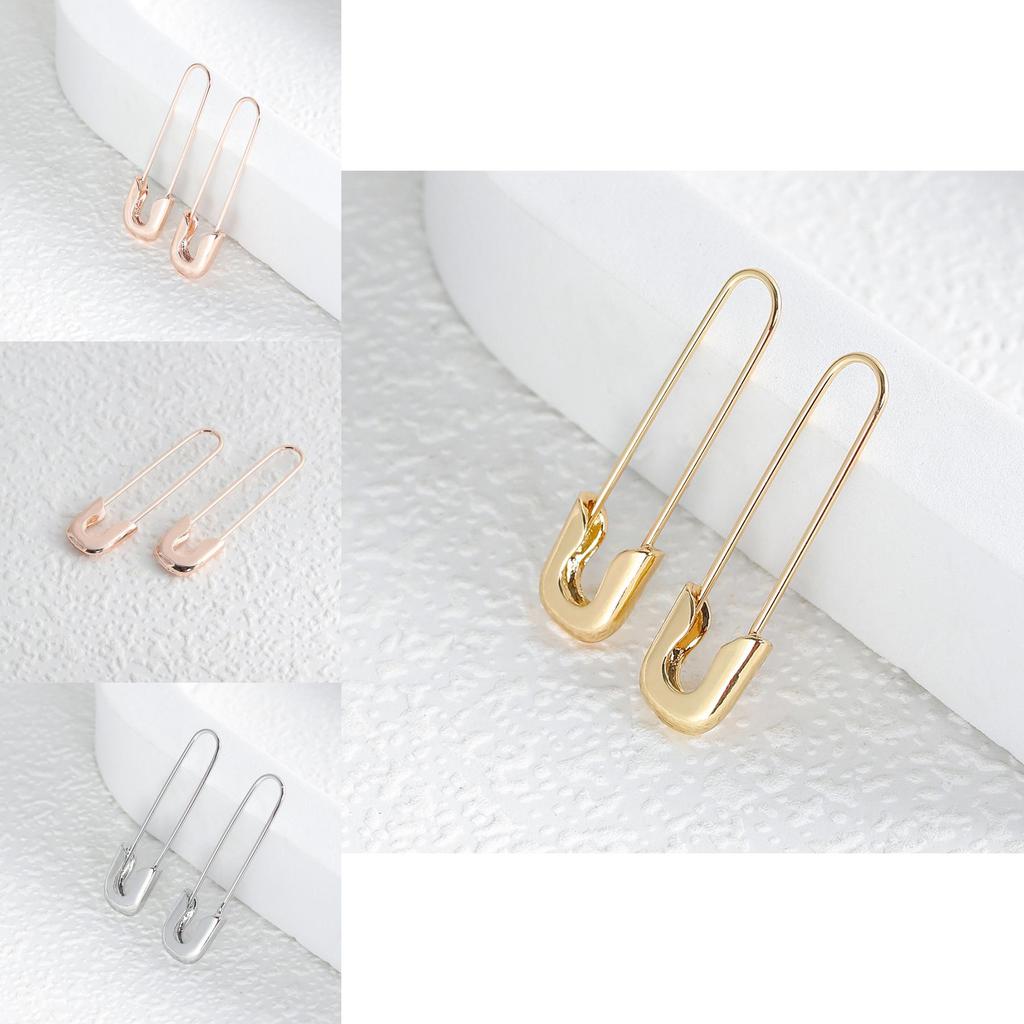 Boucles d'Oreilles Broches Géométriques en Alliage Mode Bijoux Tendance Style Rue 2022