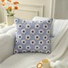 45x45CM Solid Color Square Throw Pillow Cover Light Luxury Nordic Flower Sofa Cushion Waist Cover Home Decorative Pillowcase
