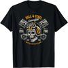 Hell And Steel Biker Schedel Motorfiets Heren T-shirt