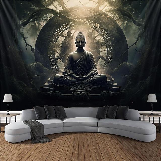 Tapestry l.t.home Buddha Bohemian Wall Art 75x100