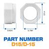 Hassle Free Swimming Pool Cleaner Feed Hose Nut for 380 180 Public Private Pools