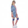 Costume Giorno dell'Indipendenza Unisex Zio Sam Tuta Hawaiana Per Spettacoli Teatrali