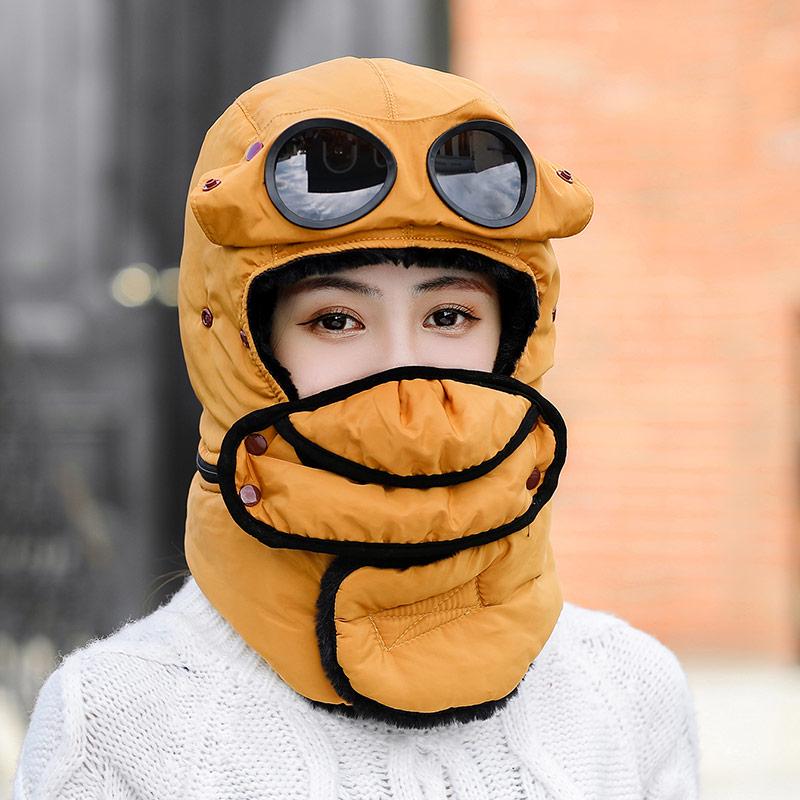 Unisex Fashion Thicken Warm Hat Windproof Winter Hats For Men Women Keep Warm Cap