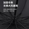 Large manual folding umbrella, men's enlarged thickened reinforced boys and women double weather and rain umbrella, wind resistance