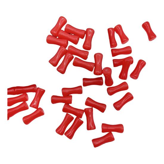 

100Pcs Acrylic Bamboo Joint Beads Vintage Spacer Beads for DIY Jewelry Making Smooth 100pcs
