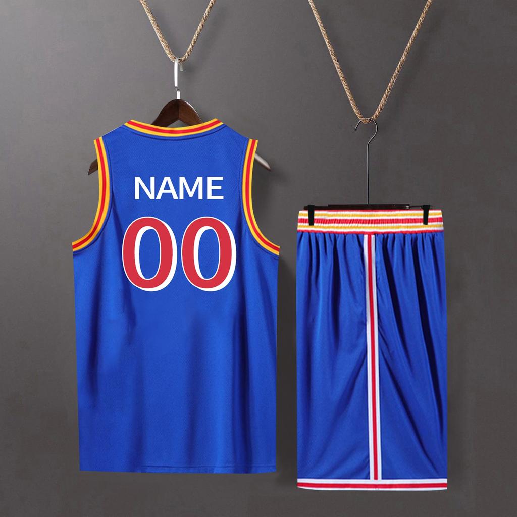 Nume/număr de baschet Haine personalizate Copii Costum de baschet Bluze clasice + Pantaloni Set de tricouri de baschet