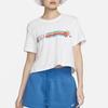 Nike Sportswear Round Neck Pullover Comfortable Casual Sports Short Sleeve Drop Shoulder T-Shirt Women T-Shirt White HF4616-100