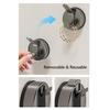 3pcs Strong Suction Cup Hook Not Drill & Rustproof Wall Hook Easy Installs Suction Hook Hangers for Bathroom & Kitchen