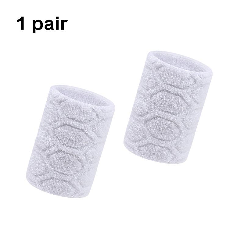 1 Pair Cotton Elastic Wristband Support Basketball Wrist Brace Wraps Men Kids Gym Fitness Powerlifting Tennis Sweat Absorption 1
