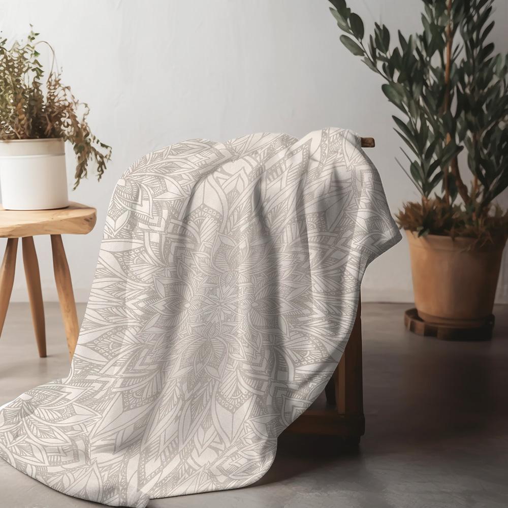 Boho Printed Blanket Geometric Pattern Throw Blanket Lace Textured Bed Blanket Home Decor Sofa Cover Gift for Women