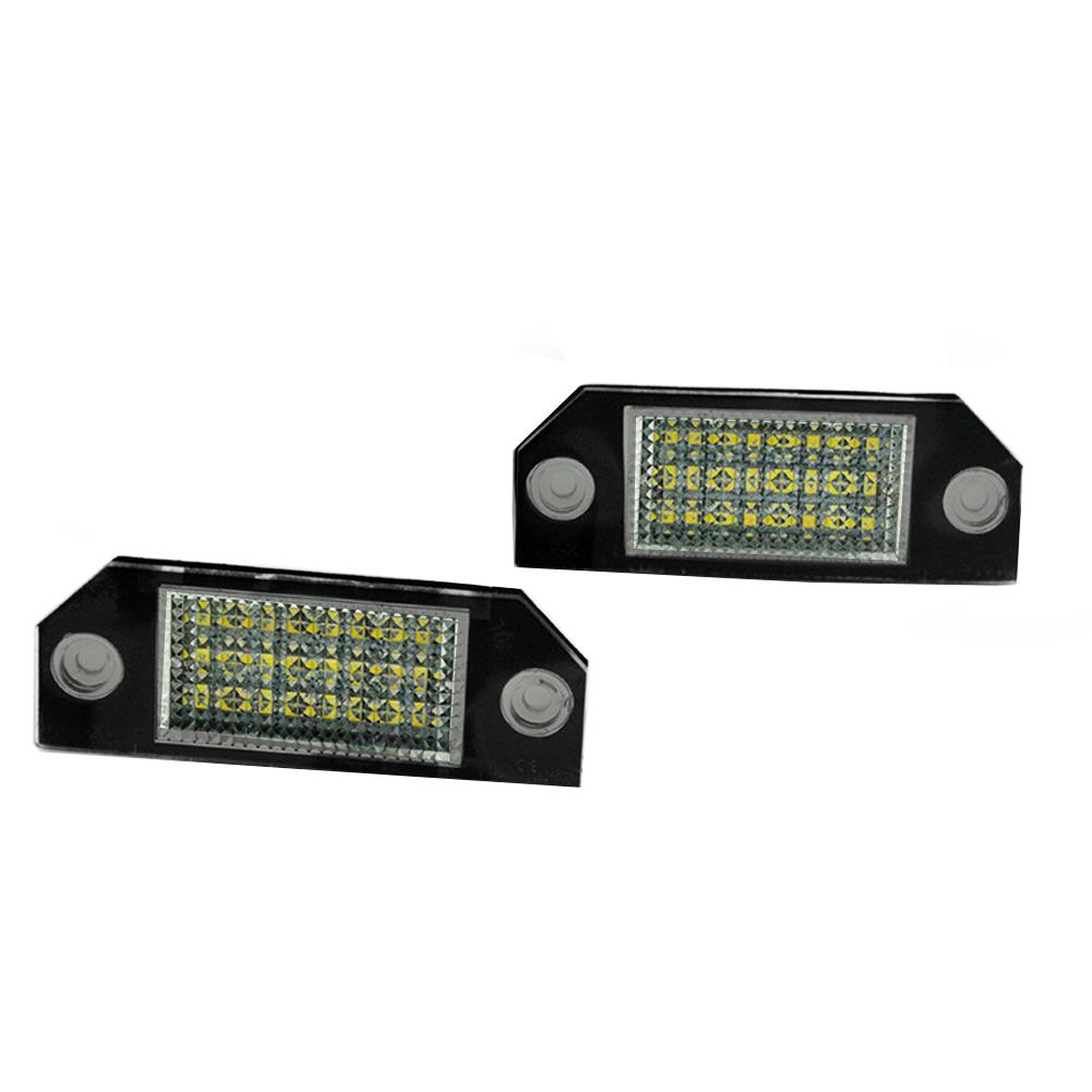 2Pcs 12V White 24 Car LED Number License Plate Lamp for Ford Focus C-MAX MK2