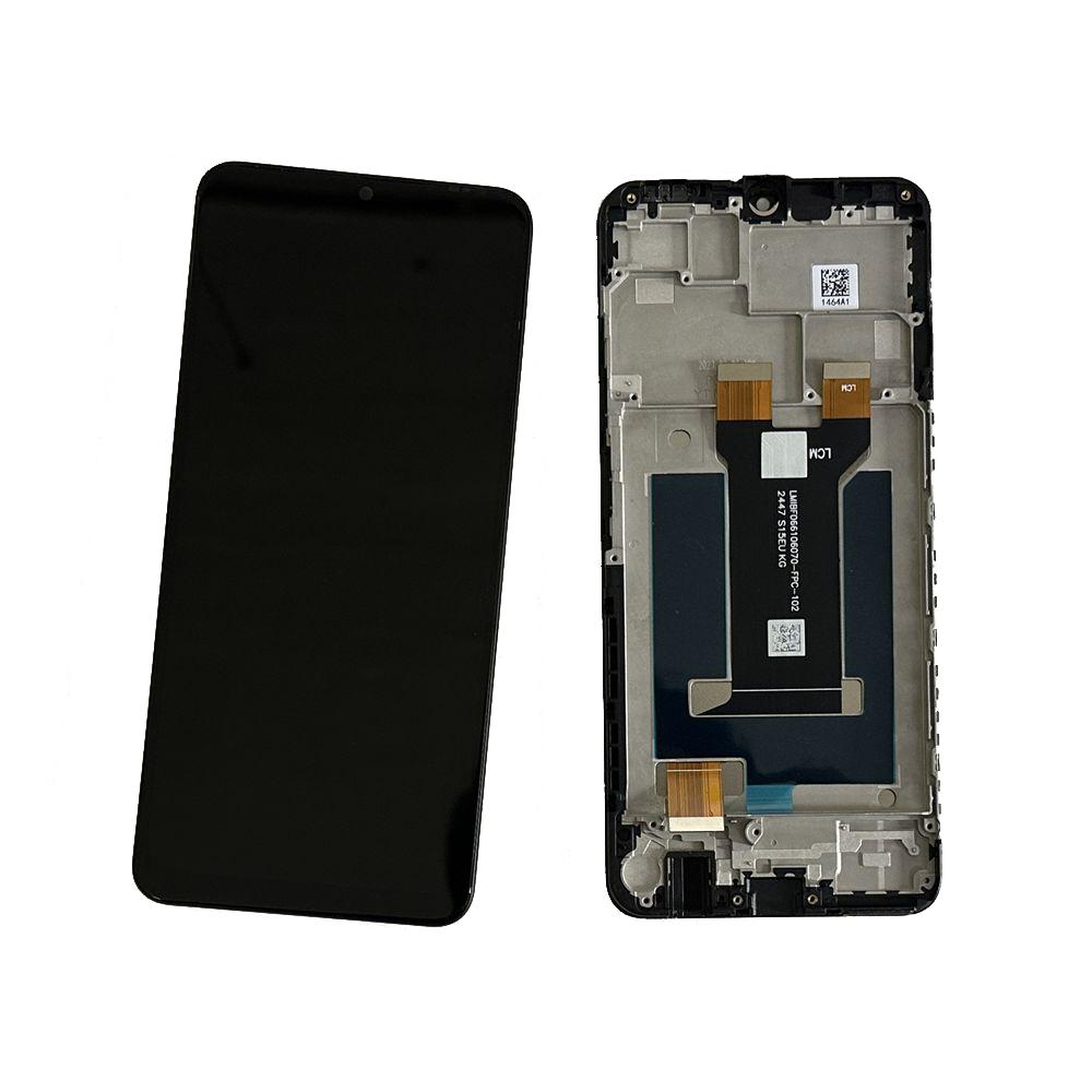 LCD Screen and Digitizer Full Assembly for ZTE Blade V40 Design With Frame;Black; + Tools
