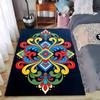 Colorful Abstract Pattern Carpet with Geometric and Swirl Design Suitable for Use As an Anti-slip for Living Room Bedroom Sofas
