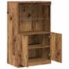 LED Sideboard in Brown 60 x 37 x 100 cm engineered wood