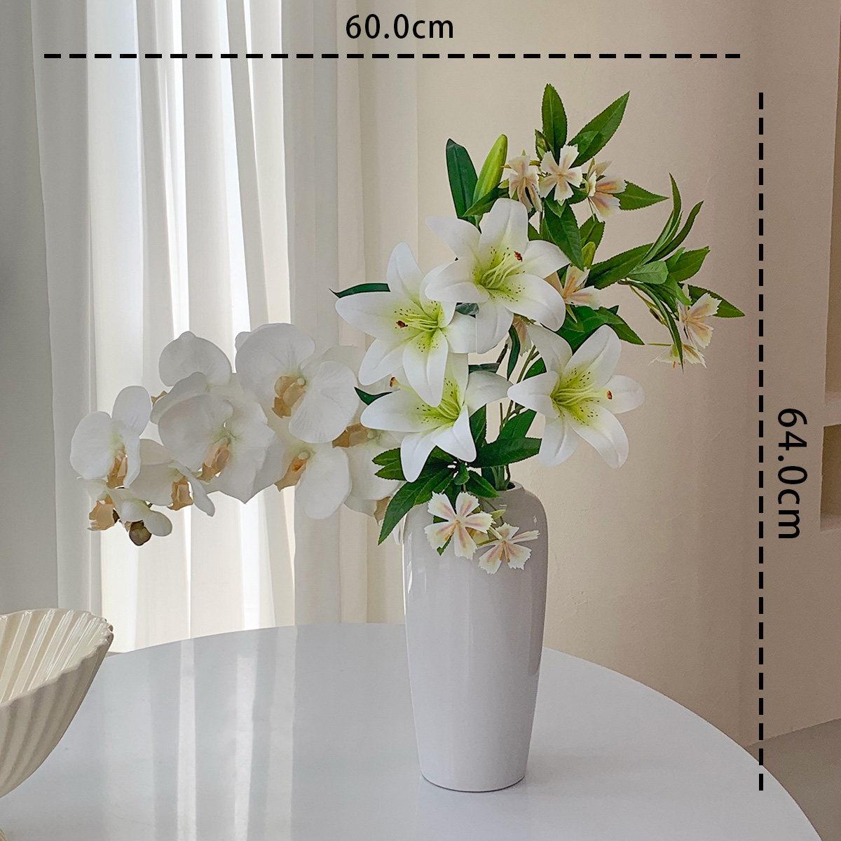 Artificial Lily Flower Arrangement for Home Decoration