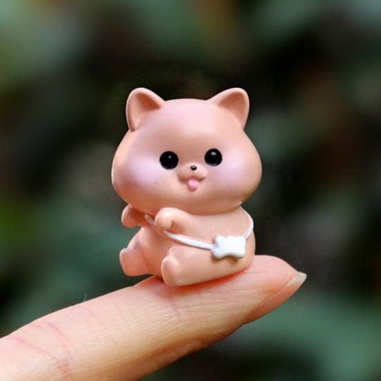 Winzige Harztiere Figur Mini Tiger Katze Hase Kuh Miniaturstatue für Puppenhaus Feengarten Terrarien Pflanzentopf Dekorationen Kuchenaufsatz Dekoration