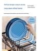 Japanese Kitchen Sink Drainer Rack for Bowls and Chopsticks with Drain Board