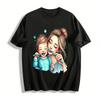Warm Parent-Child Toothbrushing Print Casual Top For Adults & Kids Pure Cotton T-shirt