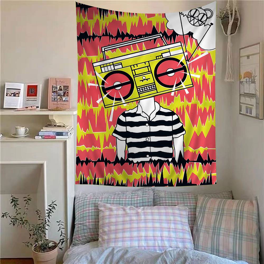 Band RRadioheades Hanging Bohemian Tapestry For Living Room Home Dorm Decor Japanese Tapestry