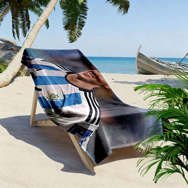 Enzo Art Print Beach Towel, Large Soft Quick Dry Towel for Beach Camping Swimming