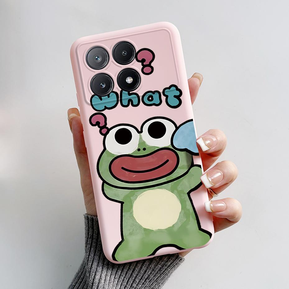 For Xiaomi Poco X6 Pro Case Stylish Painted Silicone Bumper Shockproof Phone Cases Cover Coque For Xiaomi Poco X6 Pro 5G Fundas
