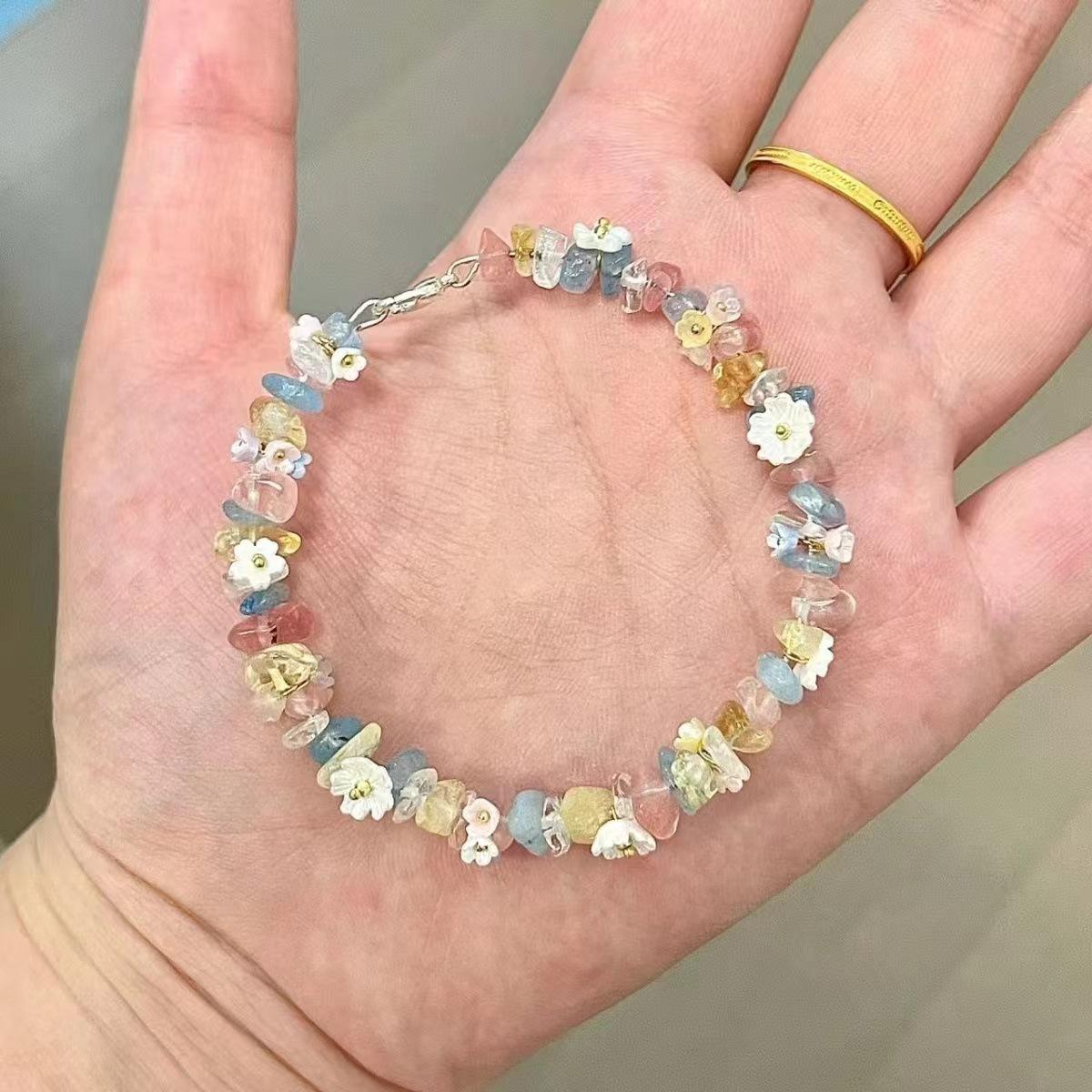 JYL TS Bracelet  Golden Design Attracts Wealth & Success Summer gravel garland вялый лаванды