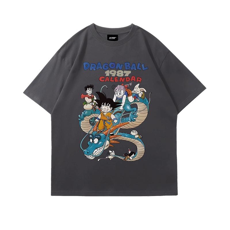 Dragon Ball 2026 Summer 100 Cotton Master Roshi Printed Son Goku Fitness Tshirt Vintage Harajuku Neutral Kids Tshirt Top Y2k
