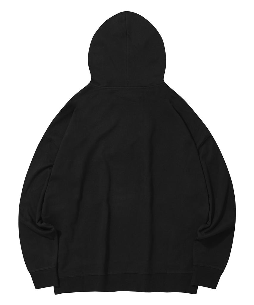[M~4Xl] Original Stroke Logo Hoodie_Black