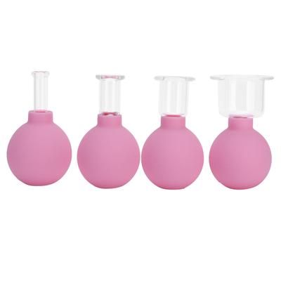 4 Stück Silikon Schröpfbecher Anti-Cellulite Massage Saugvakuum Schröpfen für den Haushalt