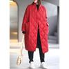 Plus Size Women's Mid-length Long-sleeved Cotton-padded Jacket Women's Jacket Women's Tide Autumn and Winter Warm Imitation Down Jacket Women
