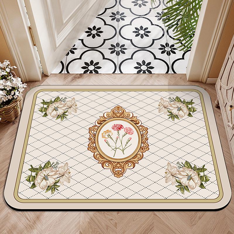 Entrance Carpet Anti Slip Floor Mat Easy To Maintain Bathroom and Toilet Entrance Foot Mat