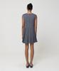 Meuameu Pleated Unbalance Stitch Sleeveless Dress