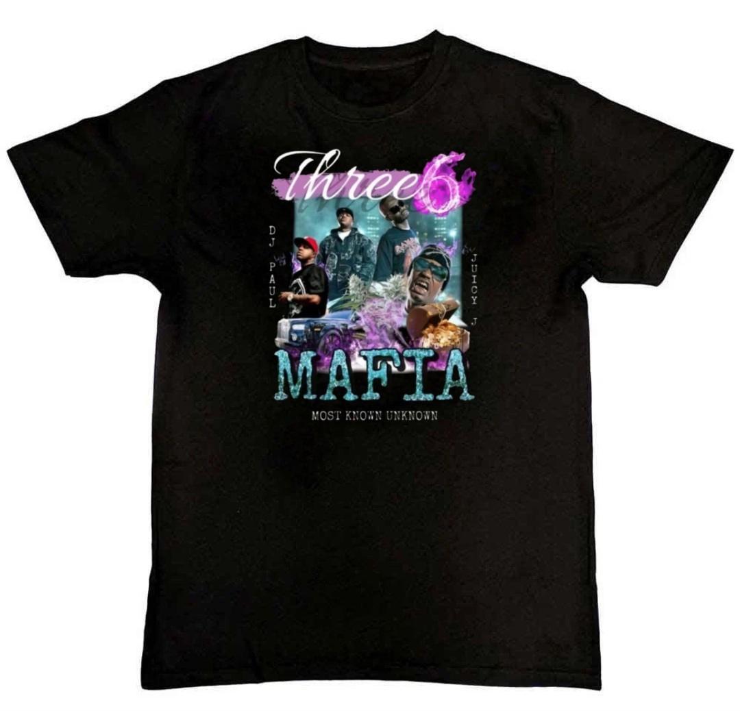 New! Three Six Mafia Vintage Graphic Print Mens T-Shirt XXXL