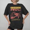 Obsession Broken Glass Eyes Collage Aesthetic 2026 Horror Movie Graphic Tee Cotton Unisexs Unisexs Tshirt Summer Streetwear