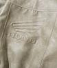 Phyps Motorcycle Engineered Leather Piping Motorcycle Jacket Beige