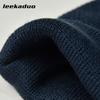 New Knitted Hat Men's Alphabet Solid Color Casual Pullover Cold Hat Acrylic Wool Hat Warm and Cold-proof Baotou Hat