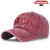 New Soft-Top Washed Retro Coated Fabric Baseball Cap 3D Embroidered Sun Hat Distressed And Faded Truck Driver Caps Dad Hats