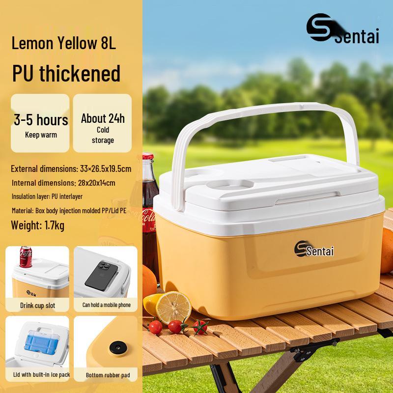 Sen Tai 87L Insulated Box Refrigerator for Outdoor, School, and Vehicle Use - Ideal for Ice Cream, Camping, and Takeaway Deliveries.