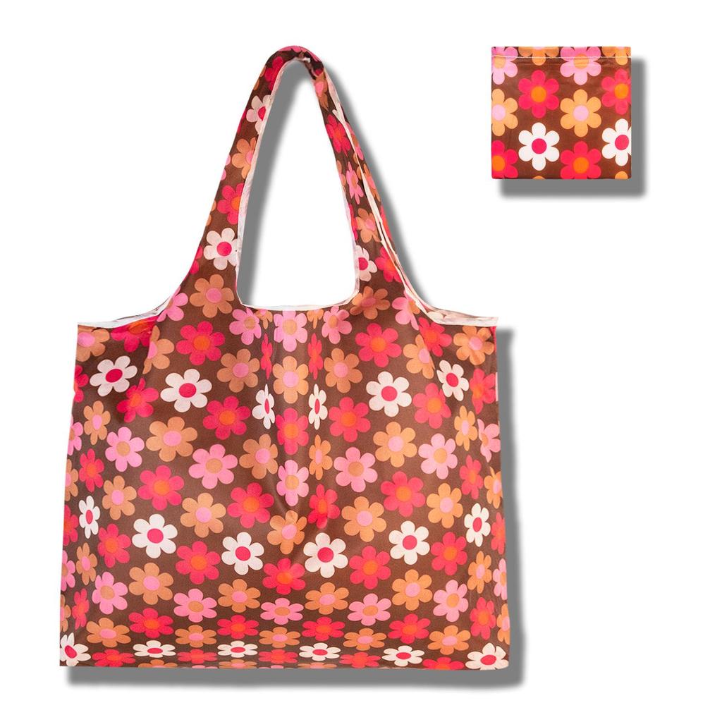 Eco-Friendly Large Capacity Foldable Tote Bag - Creative, Portable, Printed, and In Stock