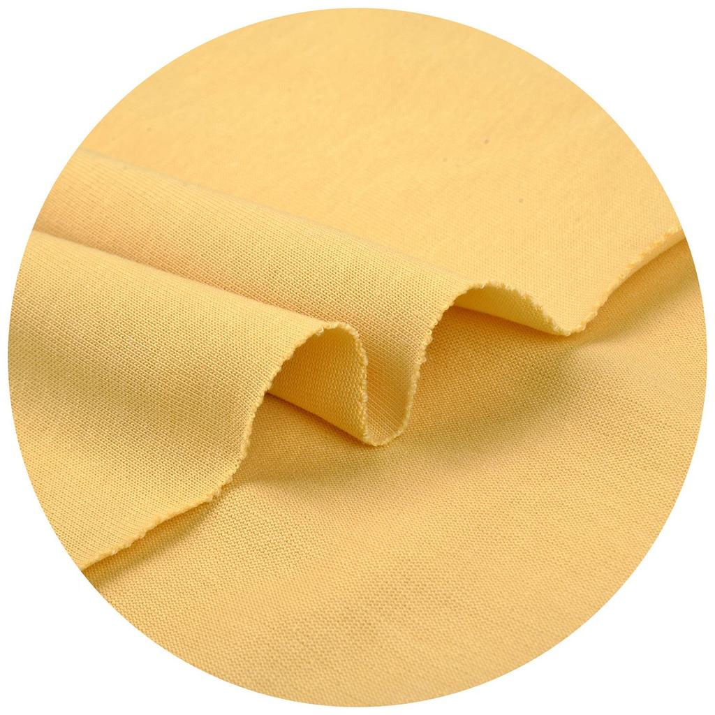 300g Heavyweight Combed Cotton Double Yarn T-Shirt Fabric - Smooth, Trendy, Pure Cotton Sweat Cloth