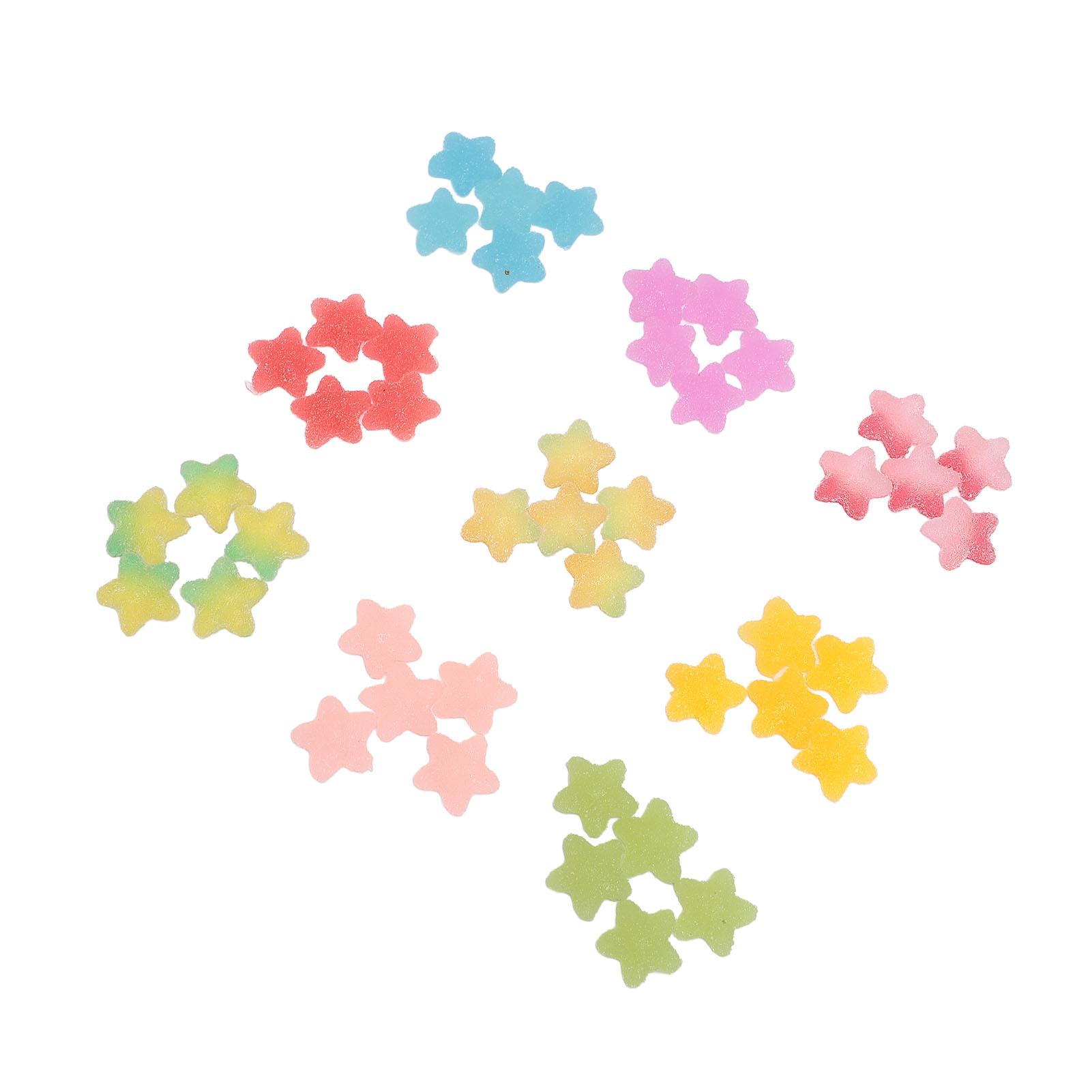 

45 шт. подвески-слизни оптом набор симпатичные звезды смешанные конфеты смоляные серьги подвеска украшения аксессуары