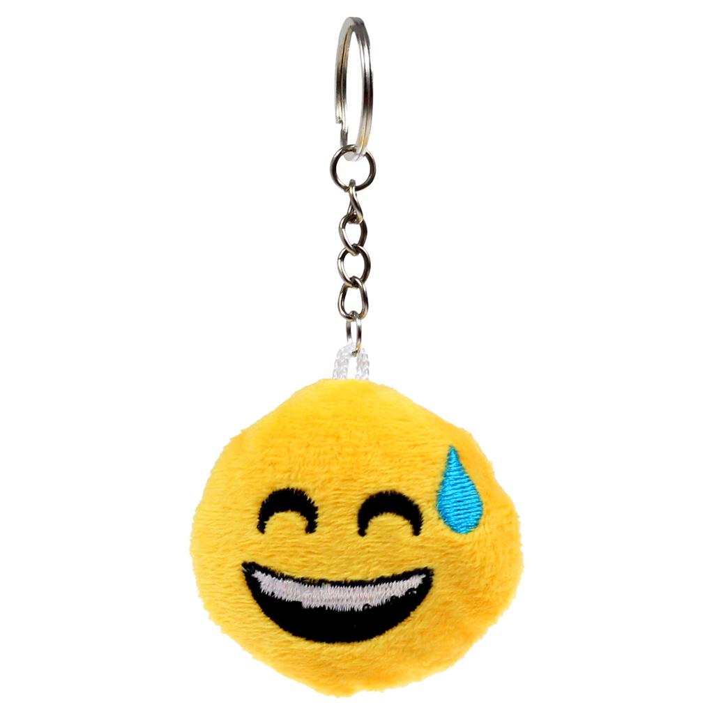 Brelok, Breloczek Do Kluczy Pluszowy Emotka, Emoji, Różne Wzory 12 Szt.