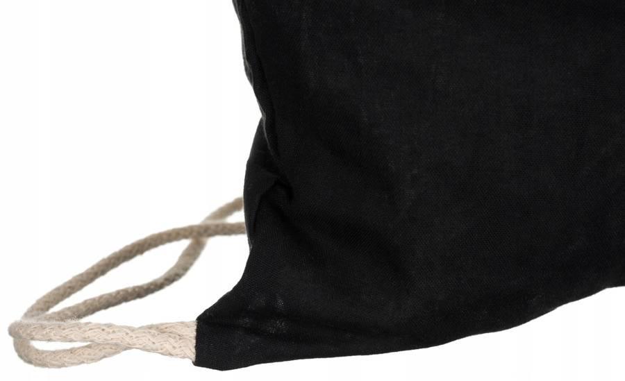 Black cotton backpack/bag with a patriotic motif