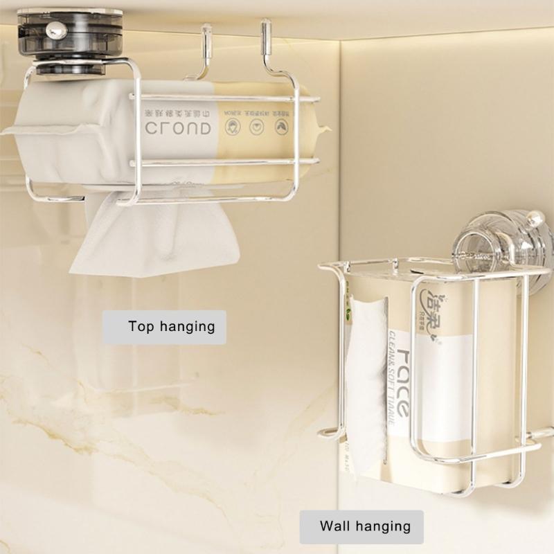 Rusts Proof Bathroom Tissue Holder Delicate Designs Suction Cup Toilet Paper Storage Holder For Home And Office Use