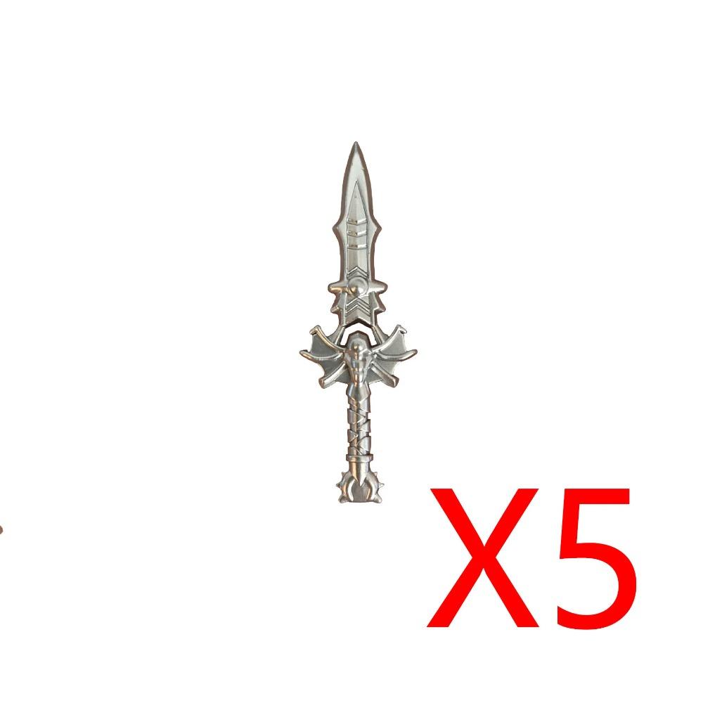 MOC Building Blocks Medieval Military Solider Figures Knights Weapons Accessories Helmet Sword Spear Bow Axe Mini Bricks Toys