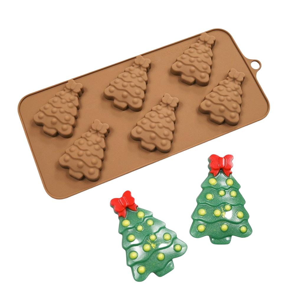 Holiday Themed Silicone Molds for Chocolate Making High Temperatures Resistant Candy Mould Handmade Dessert Bakewares