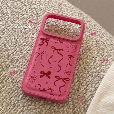 Rose Red Bow Phone Case for iPhone 16, iPhone 17, iPhone 17 Pro Max