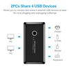 Přepínač USB 2.0 pro PC Skener Klávesnice Myš Tiskárna 2 Počítače Sdílející 4 Zařízení USB Port